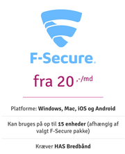 F-secure logo - med link til mere information på has.dk